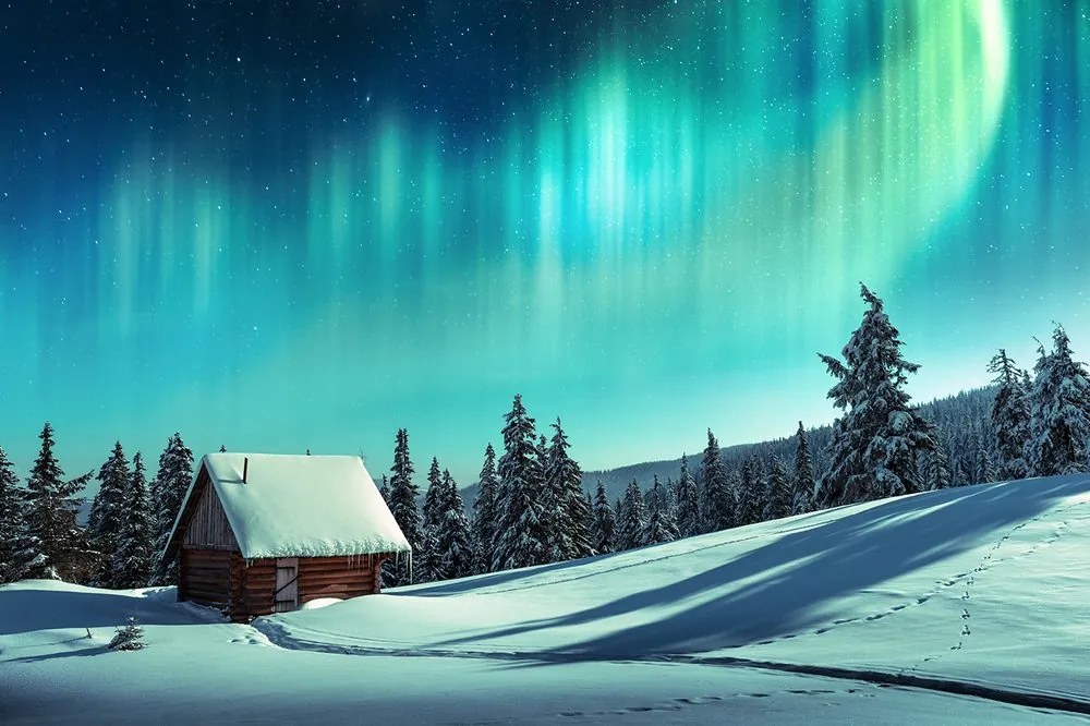 Carta da parati – Paesaggio invernale da fiaba