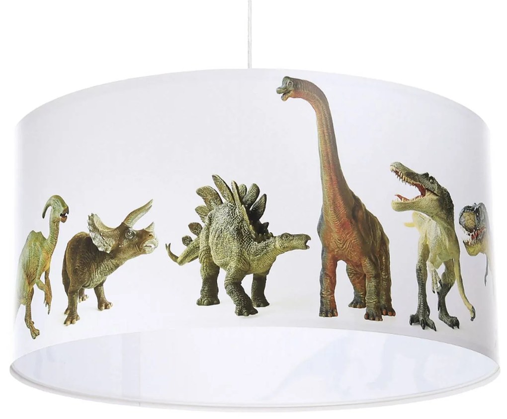 Maco Design Lampada a sospensione per camere di bambini Dino con motivo fotografico