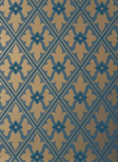 Little Greene Tapete Bayham Abbey - Celestial