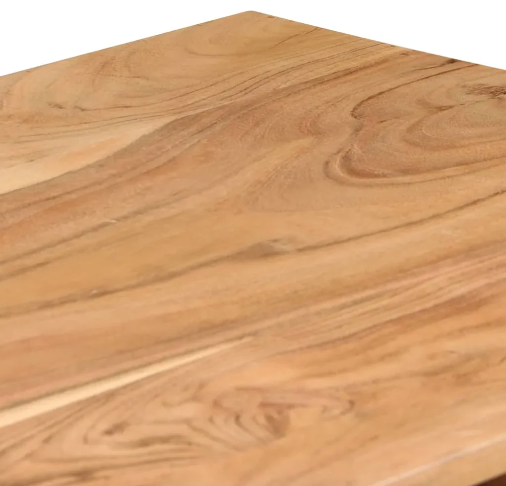 Scrittoio in legno massello di acacia 118x45x76 cm