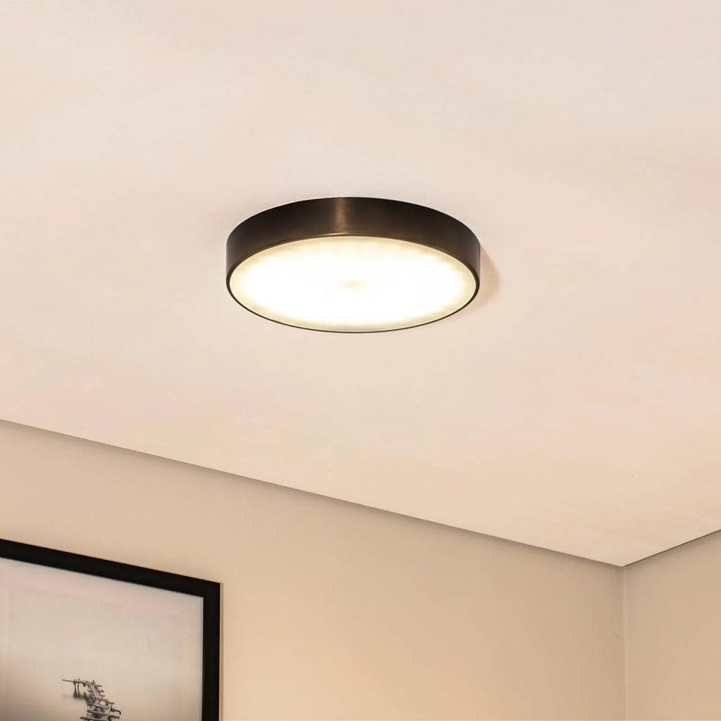 Plafoniera a LED Timur Argon, Nero, Soggiorno / Sala da pranzo, Metallo, Moderno, Plafoniera LED