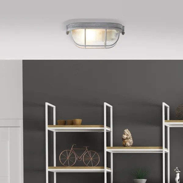 Brilliant - Plafoniera BOBBI 1xE27/40W/230V grigia