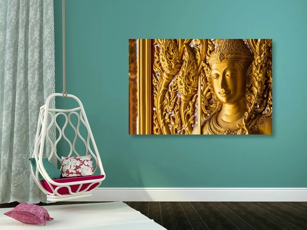 Stampa su tela – Statua di Buddha nel tempio
