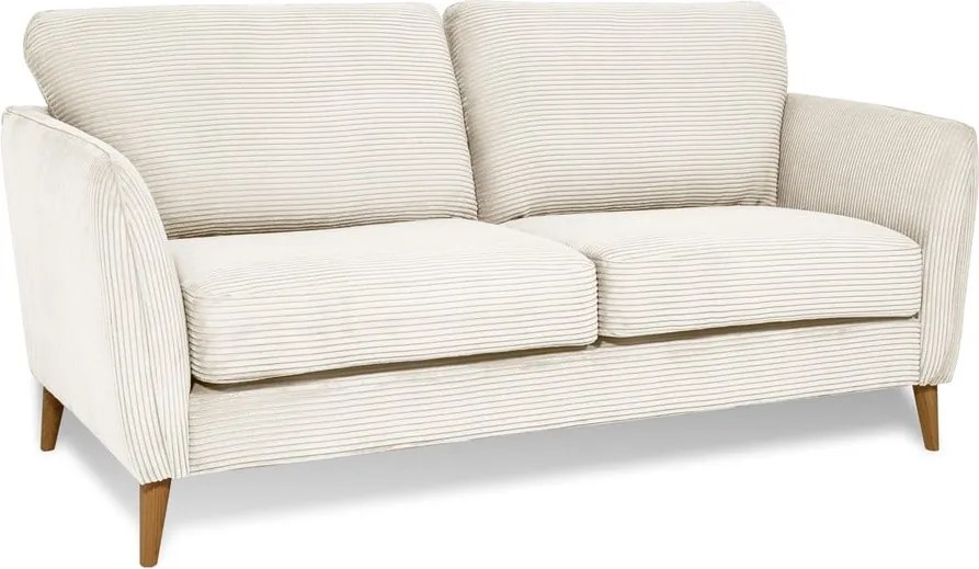 Divano in velluto a coste bianco 170 cm Paris - Scandic