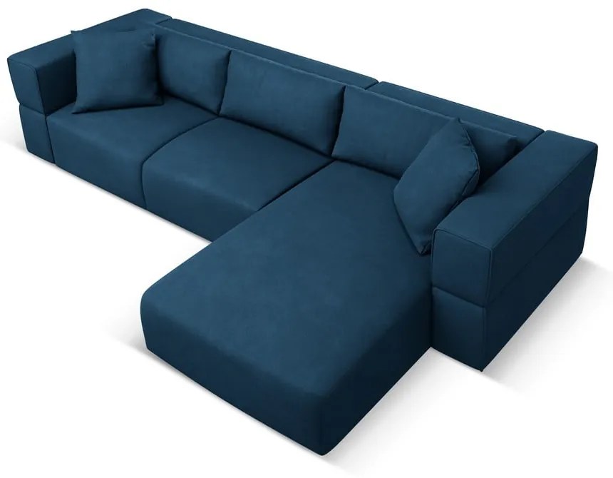 Divano angolare blu, angolo destro Esther - Milo Casa