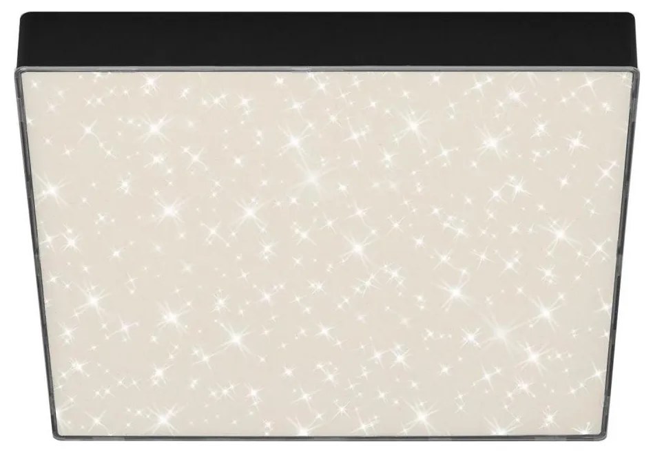 Briloner 7078-415 - Plafoniera LED STAR SKY LED/21W/230V 28x28 cm nero