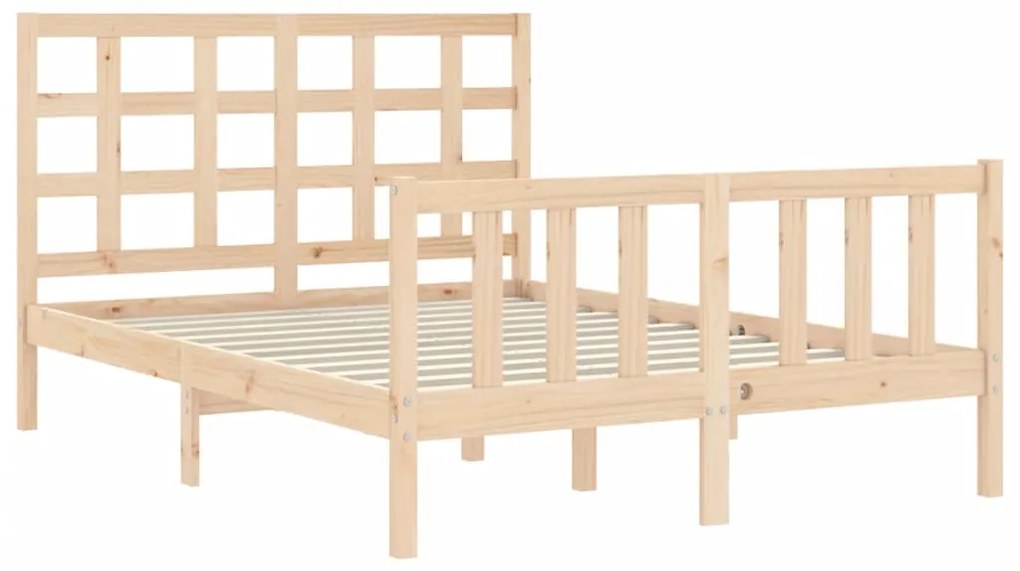 Giroletto con testiera 140x190 cm in legno massello