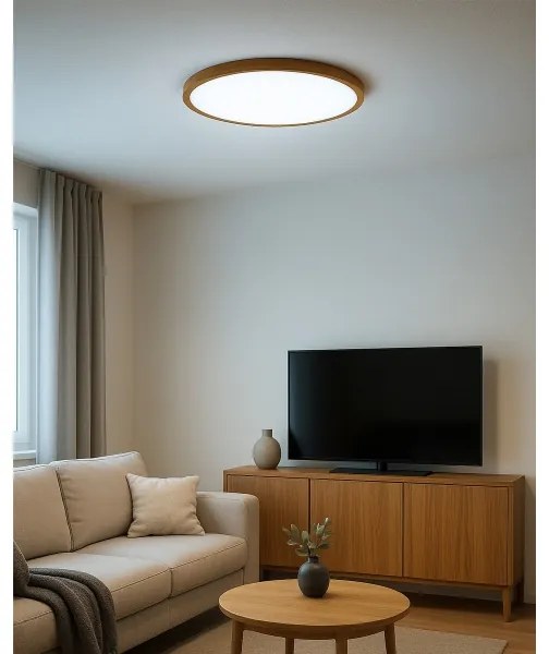 Plafoniera LED/32W/230V 3000/4000/6500K Ø 40 cm beige