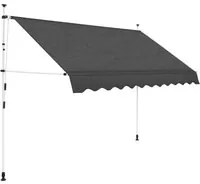 Tenda da Sole Retrattile Manuale 300 cm Antracite cod mxl 14938