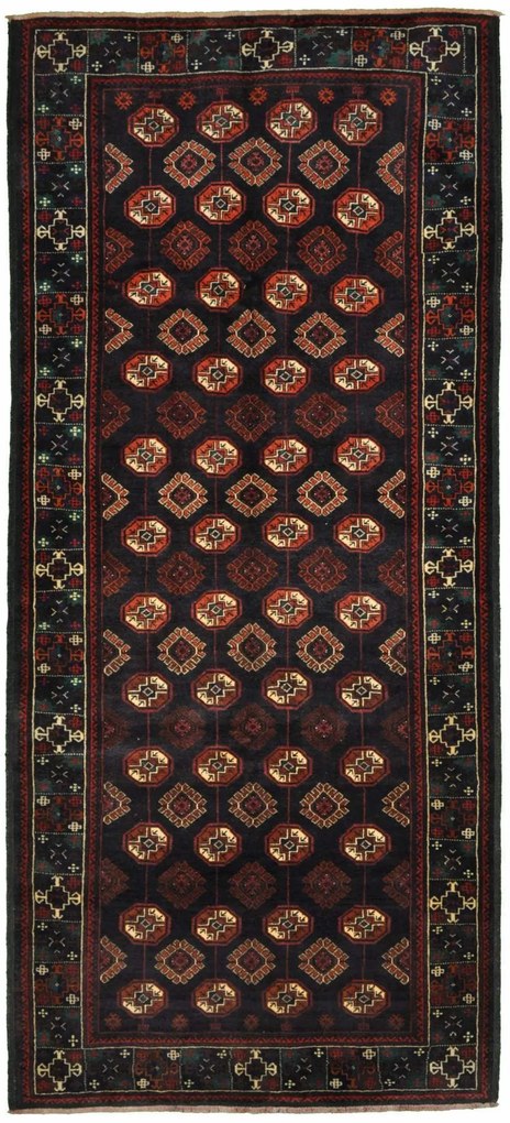 Beluch Tappeto persiano 300 x 130 Marrone (Iran) Annodato A Mano