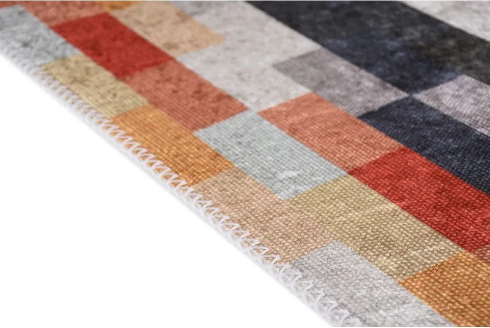 Tappeto arancione e grigio lavabile 120x180 cm Blocks of Fun – Vitaus