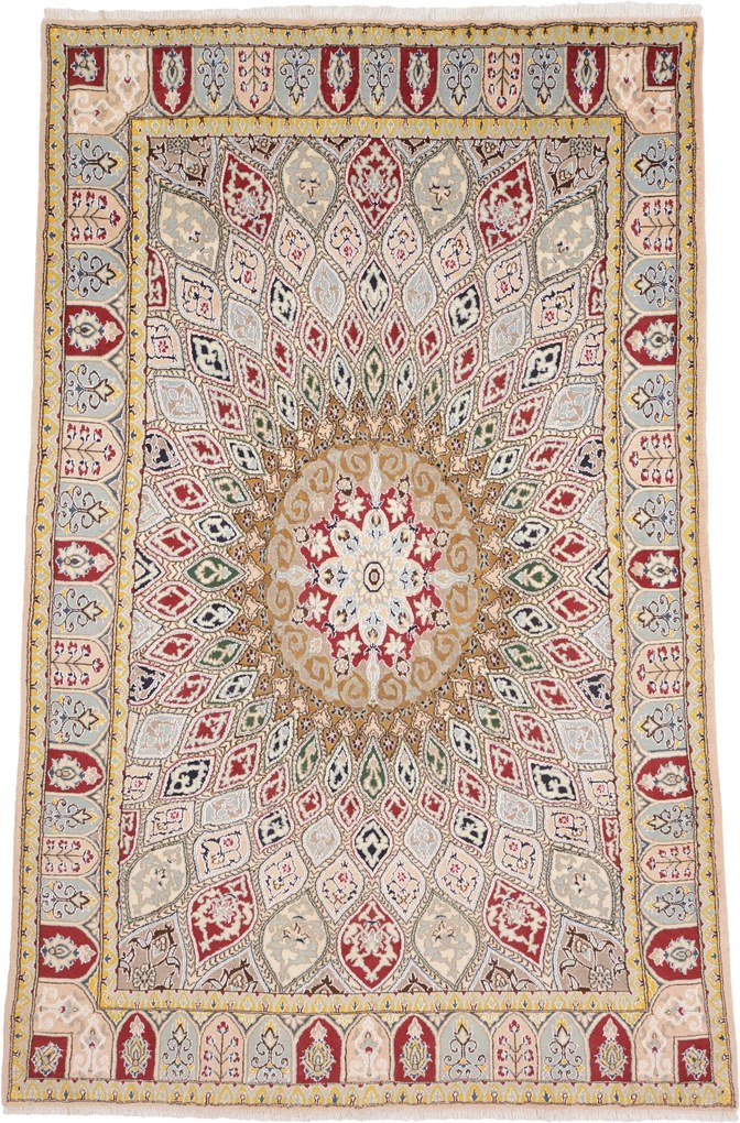 Nain Tappeto 190 x 300 (Iran) Annodato A Mano
