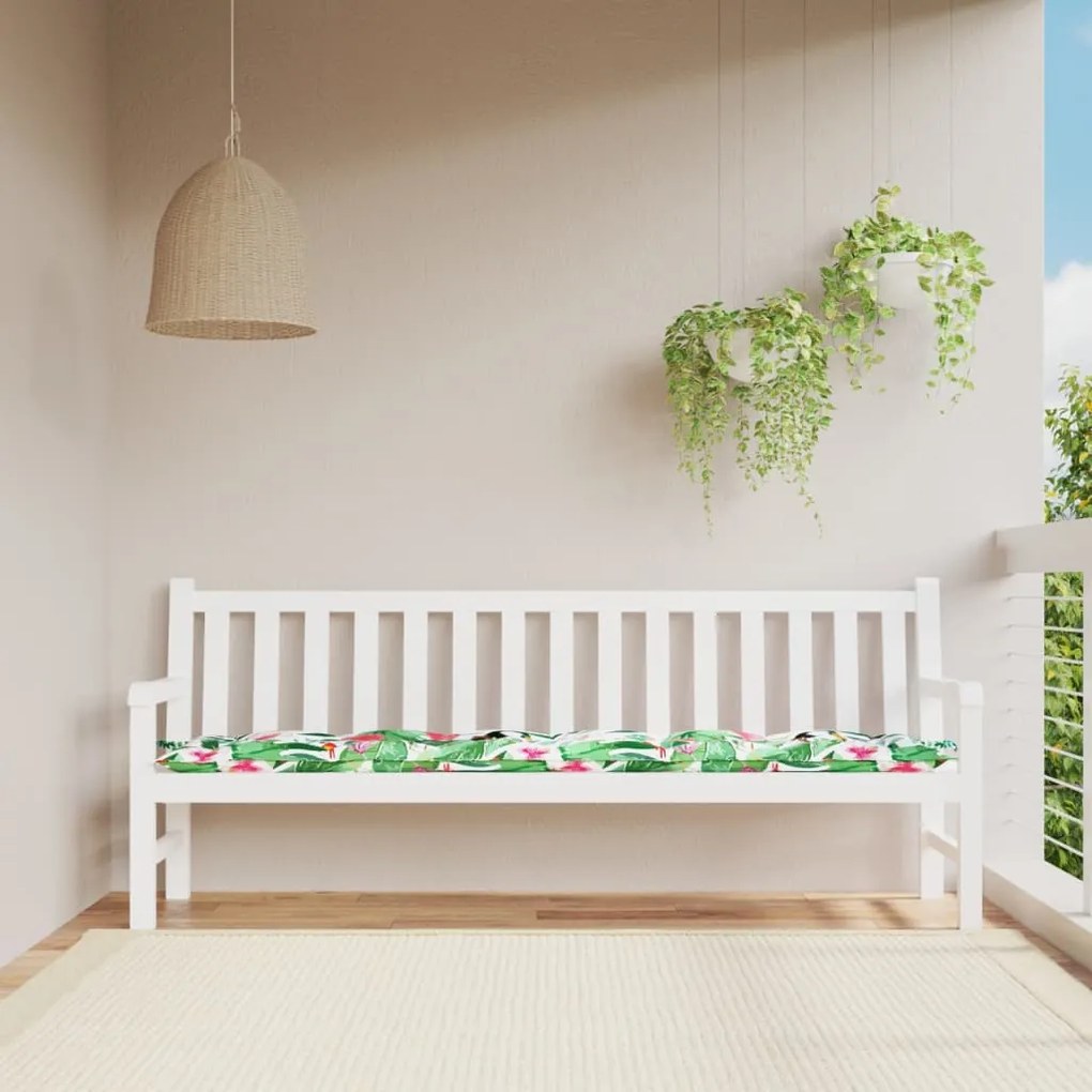 Cuscino Per Panca Da Giardino Multicolore 200x50x7cm İn Tessuto /