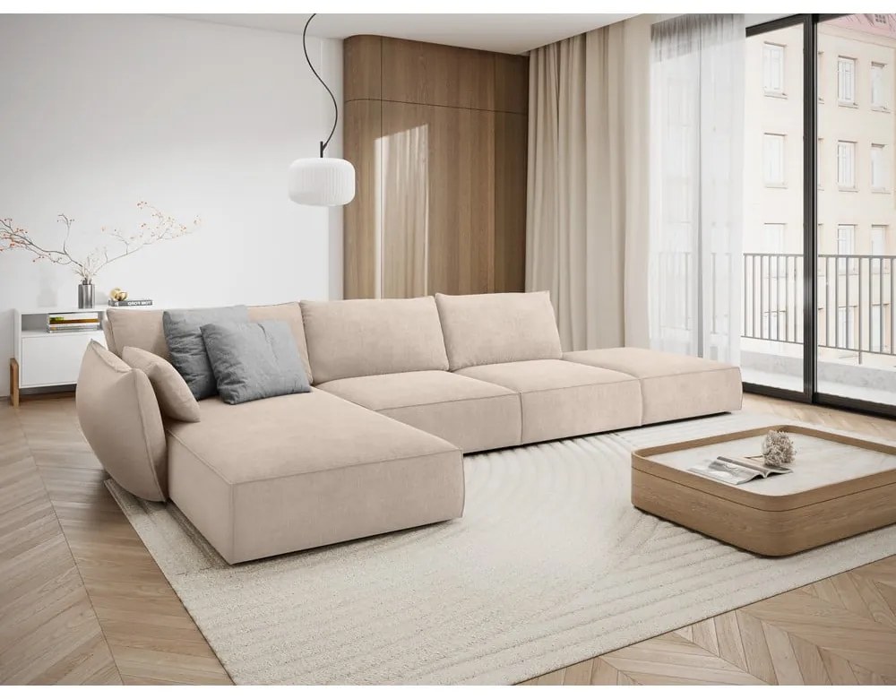 Divano angolare beige (angolo sinistro) Vanda - Mazzini Sofas