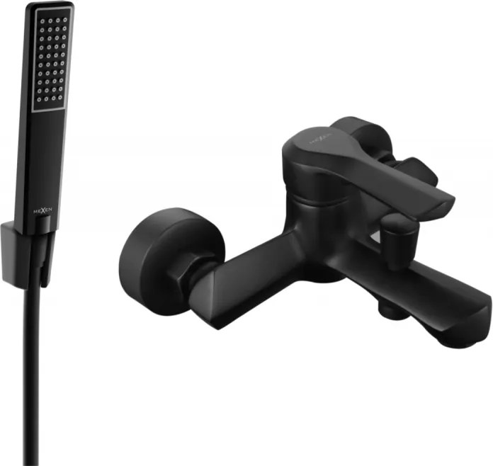 Mexen Sabre R72 rubinetteria da vasca con set doccia, nero - 7213R72-70