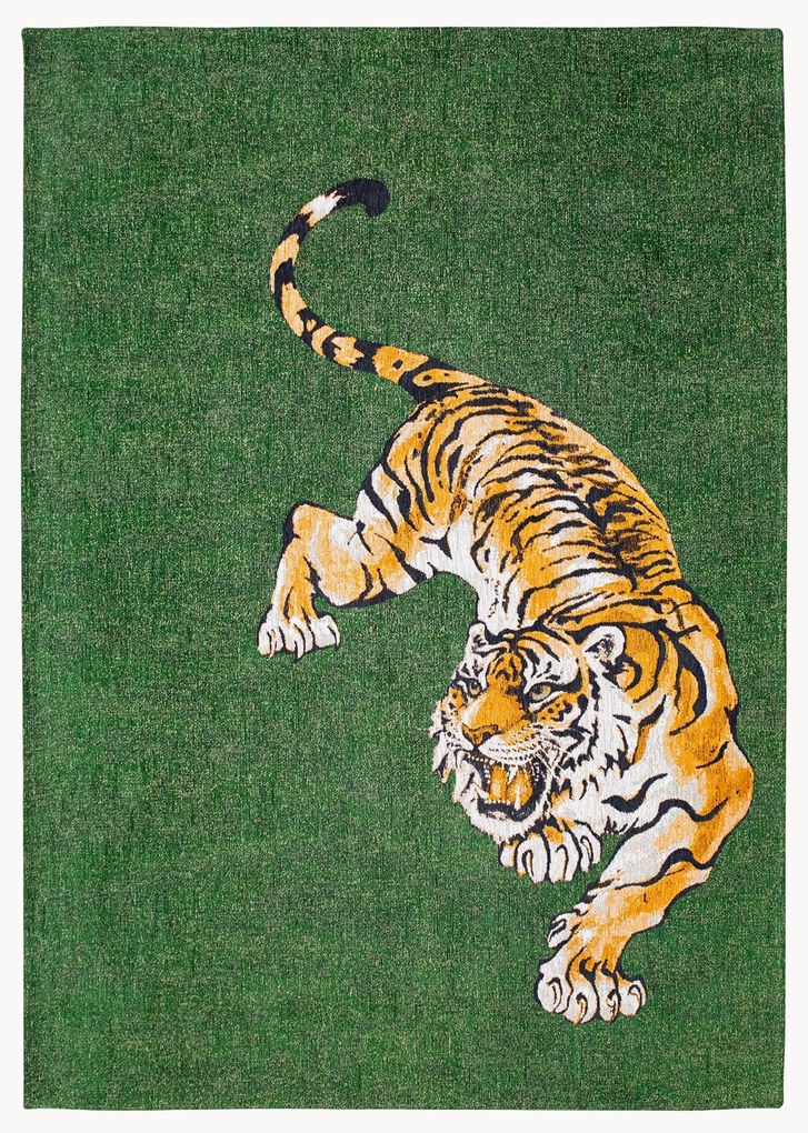 Tappeto jacquard a tessitura piatta Tiger