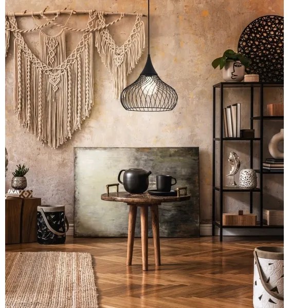 Eglo 43344 - Lampadario a sospensione con filo STAVERTON 1xE27/60W/230V