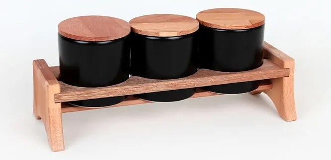 Set di spezie con supporto 3 pezzi - Hermia