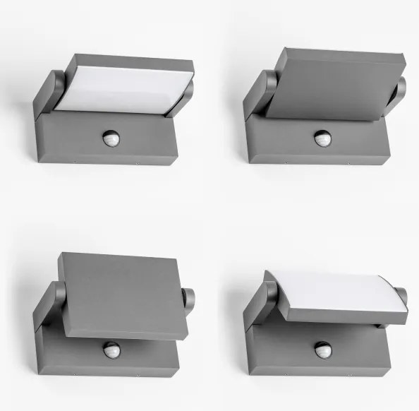 Redo 90587 - Lampada da esterno LED con sensore FLIP LED/20W/230V 3000K IP54 antracite