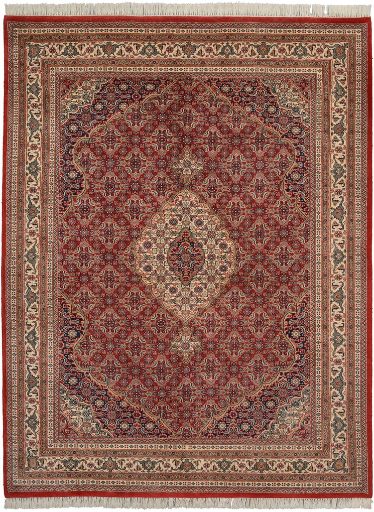Tabriz Tappeto orientale 200x260 Rosa (Indian) Annodato A Mano