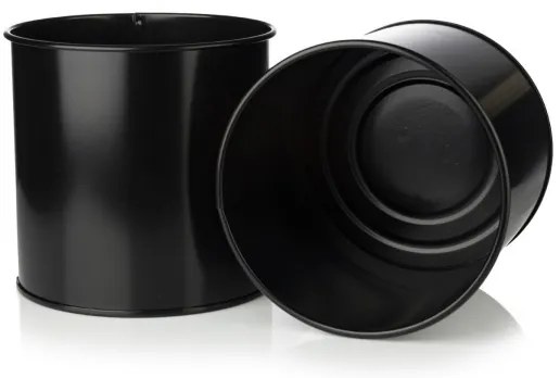 Portafiori 75x17 cm nero/oro