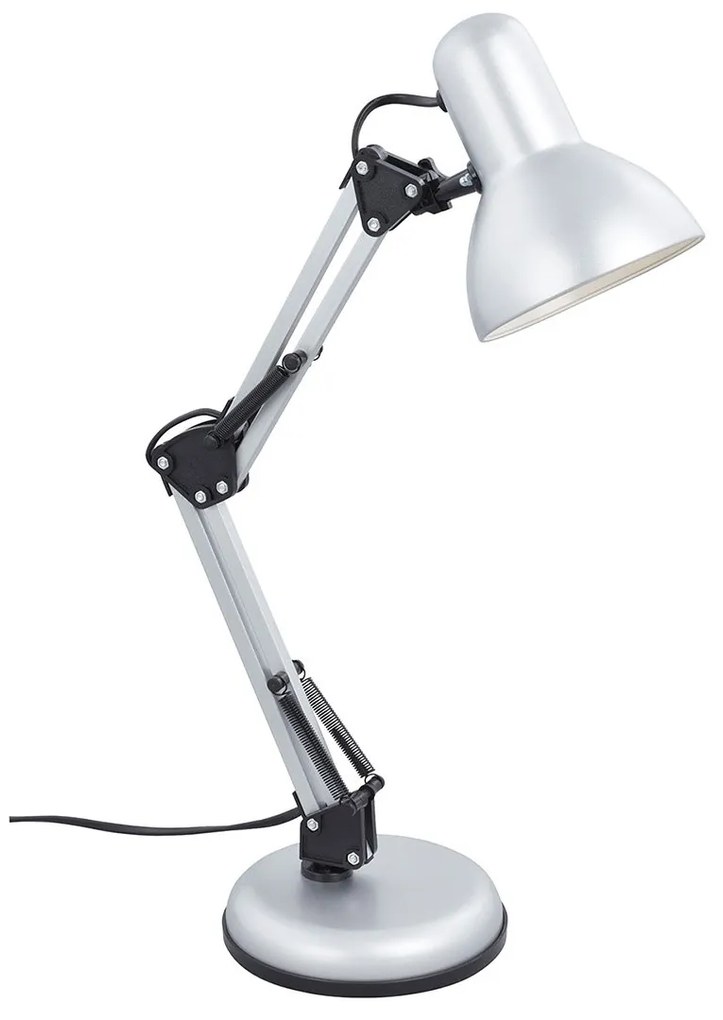 Lampada Da Tavolo Nordico Pixa Metallo Argento 1 Luce E14