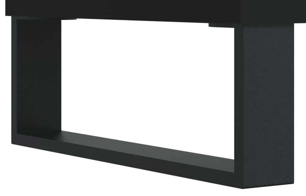 Mobile Porta TV Nero 150x30x44,5 cm in Legno Multistrato