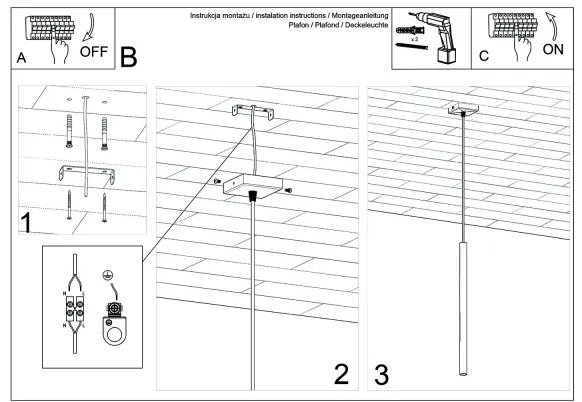 Sollux SL.1199 - Lampadario a sospensione con filo PASTELO 1xG9/8W/230V cromo