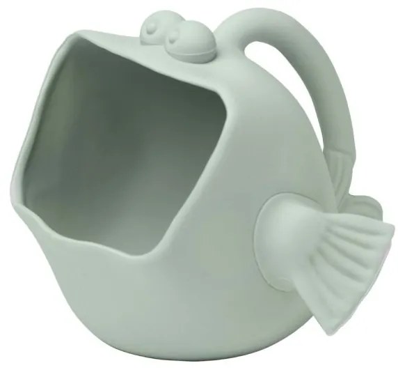 Scrunch secchiello e brocca 2 in 1 in silicone a forma di pesce, Sage Green