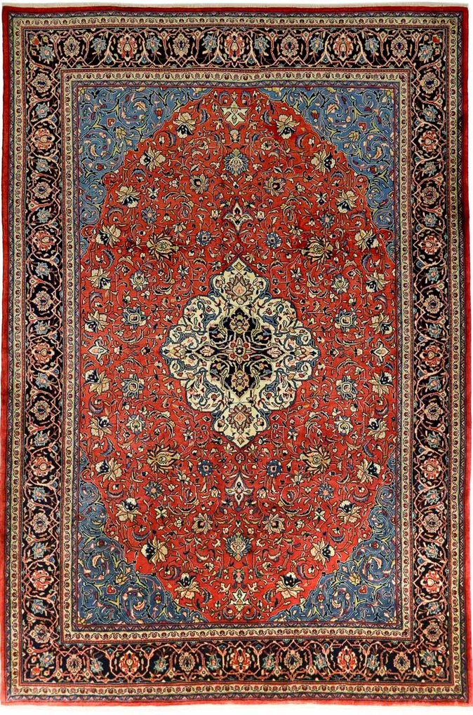 Sarouk Tappeto persiano 220x330 Blu (Iran) Annodato A Mano