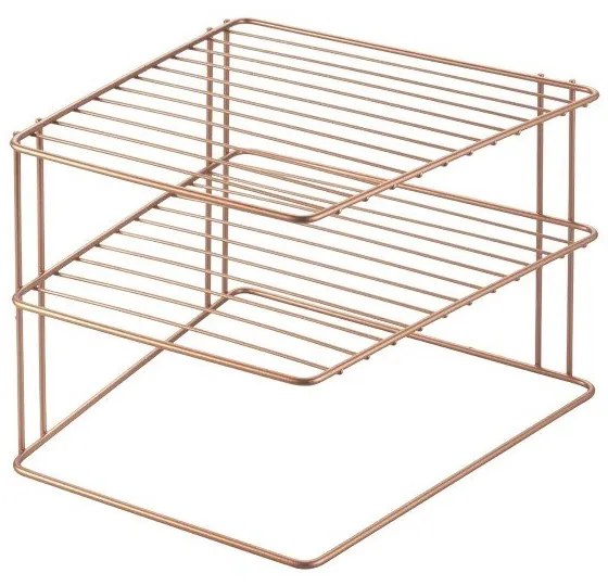 Ripiano aggiuntivo color rame in acciaio 25x25 cm Palio – Metaltex