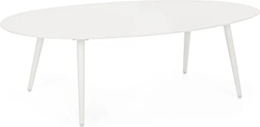 Salotto Da Esterno In Alluminio 5 Posti Con Tavolino Maribela Bianco Bizzotto