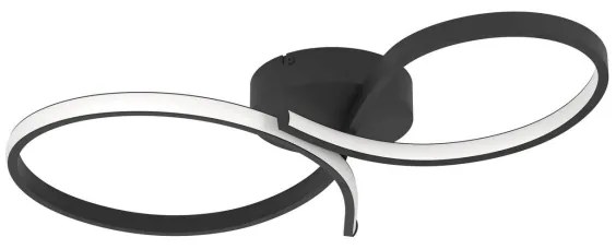 Eglo 901266 - Plafoniera LED SERPINS LED/21W/230V 3000K nero