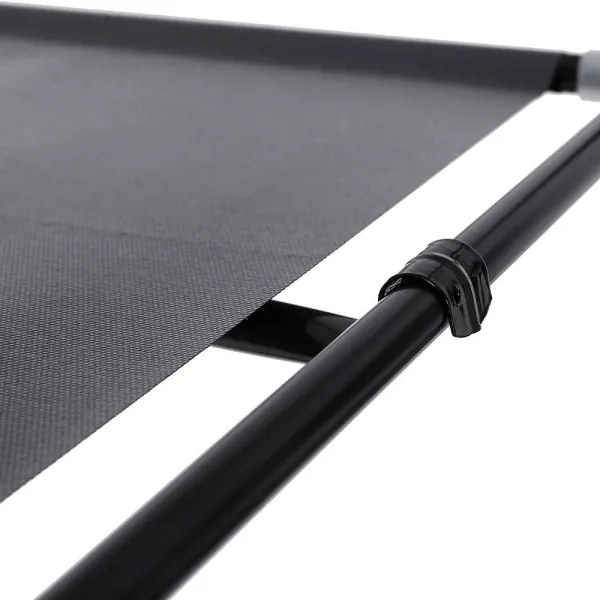 Armadio in tessuto con ripiani e barra appendiabiti MATIS 150x175 cm grigio