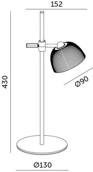 LED Lampada da tavolo ricaricabile dimmerabile LED/3,5W/5V 3000/4000/6500K nero