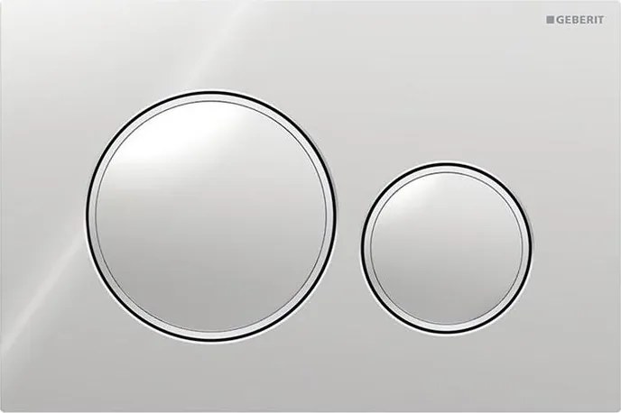 Geberit 115.882.KH.1 - Pulsante di scarico Sigma20 24,6x16,4 cm cromo opaco