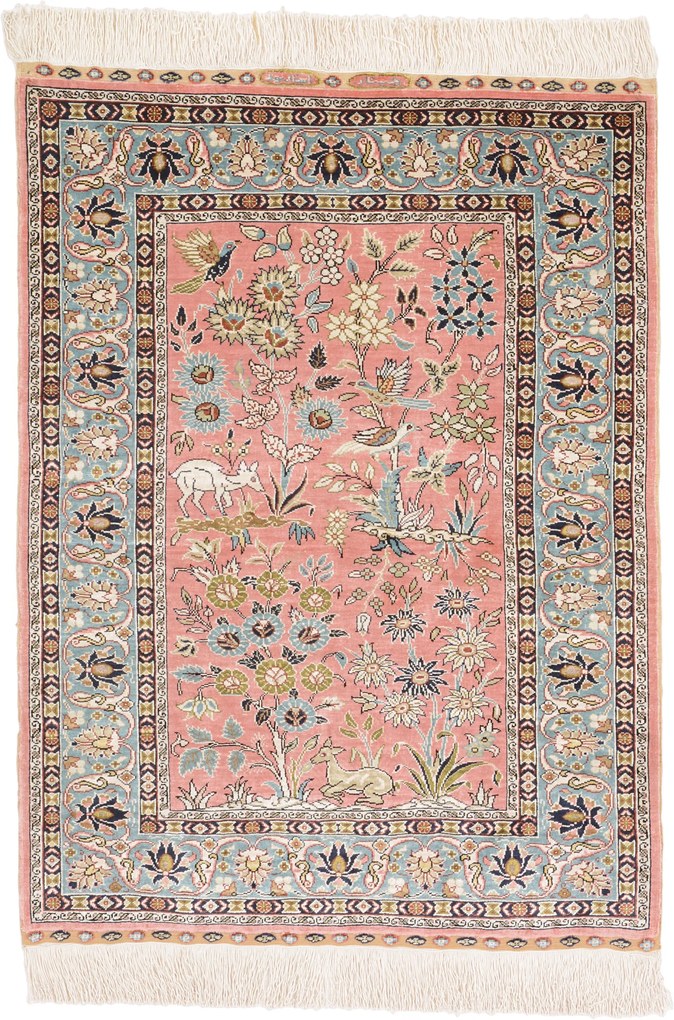 Hereke Tappeto orientale 60 x 90 (Tacchino) Annodato A Mano