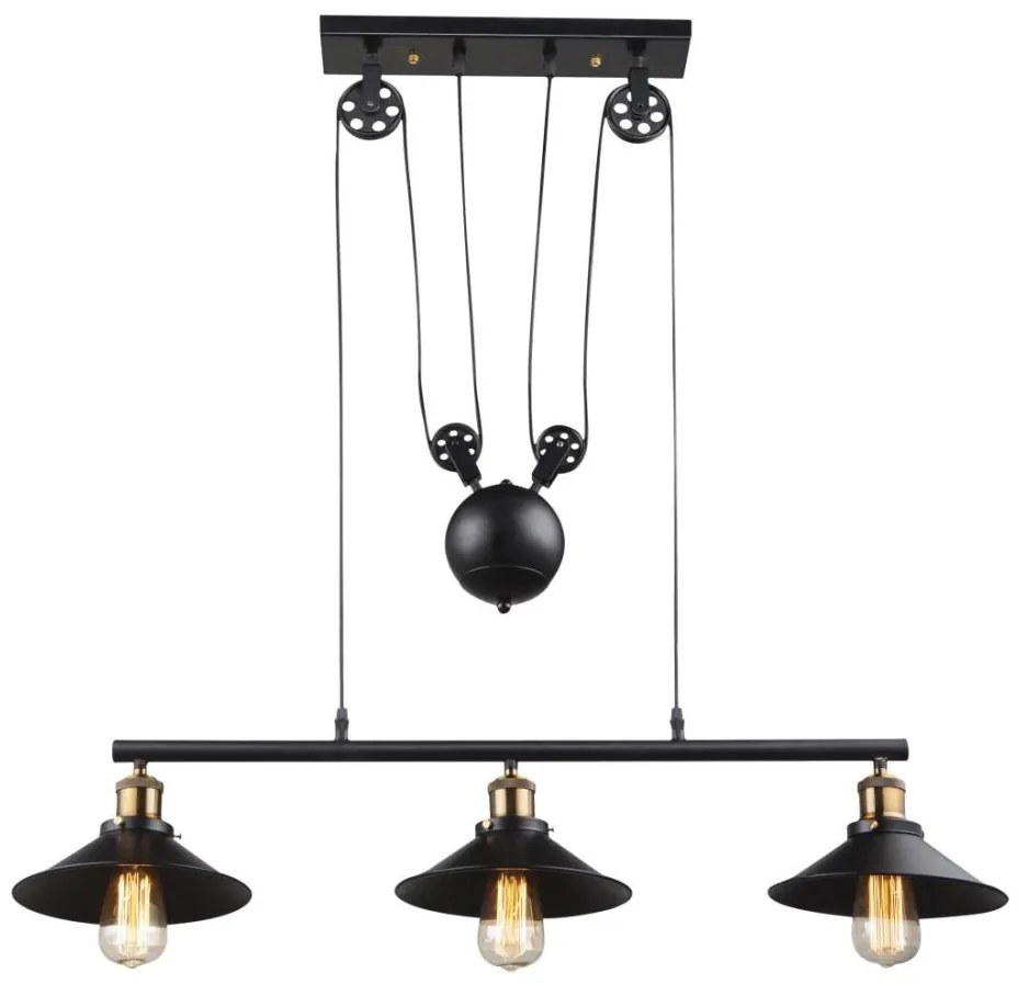 Globo 15053-3 - Lampadario LENIUS 3xE27/60W/230V