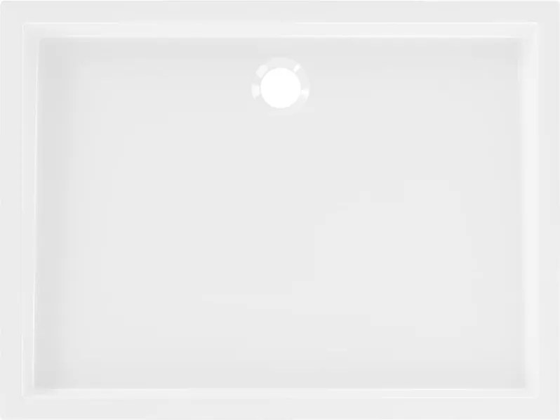 Mexen Flow+ piatto doccia rettangolare 80 x 70 cm, bianco lucido - 46R107080H