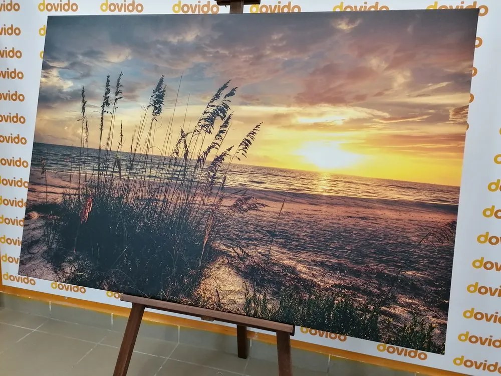 Quadro su tela – Tramonto sulla spiaggia