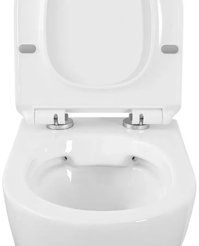 Wc sospeso Rimless serie Tokyo in ceramica bianco lucido