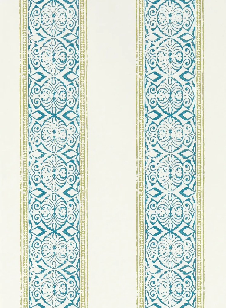 Clarke & Clarke Carta da parati Kalamkari - Teal