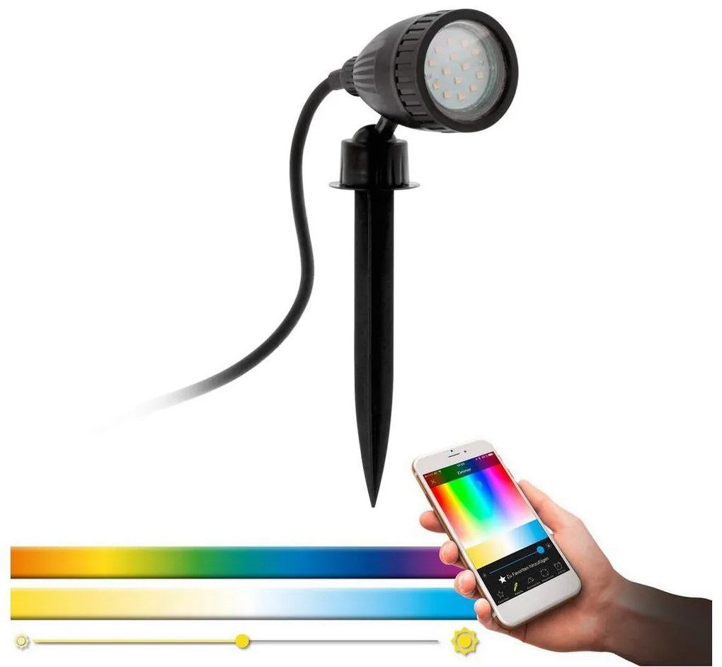 Eglo 98052 - Lampada da esterno LED RGB NEMA-C 1xGU10/5W/230V IP44