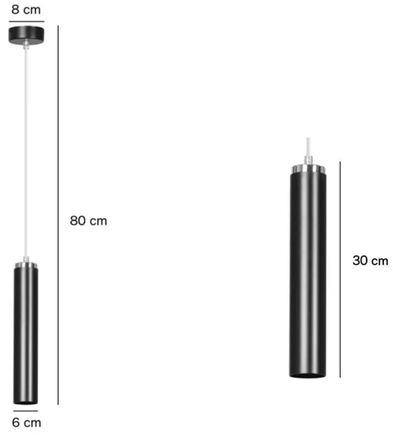 Lampada a Sospensione in Acciaio LUNA 1 GU10 da interno
