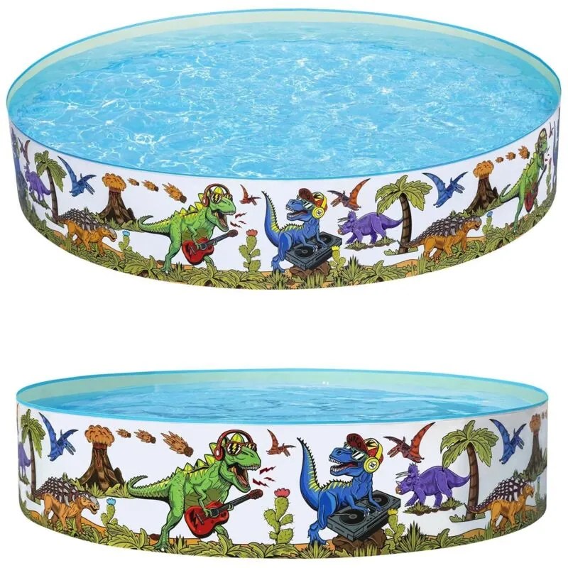 Piscina da giardino per bambini dinosauro 183 x 38 cm Bestway 55022