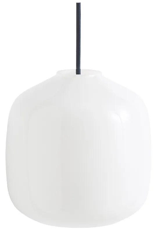 HAY - Buoy Glass 200 Lampada a Sospensione Opal/Anthracite Blue Hay