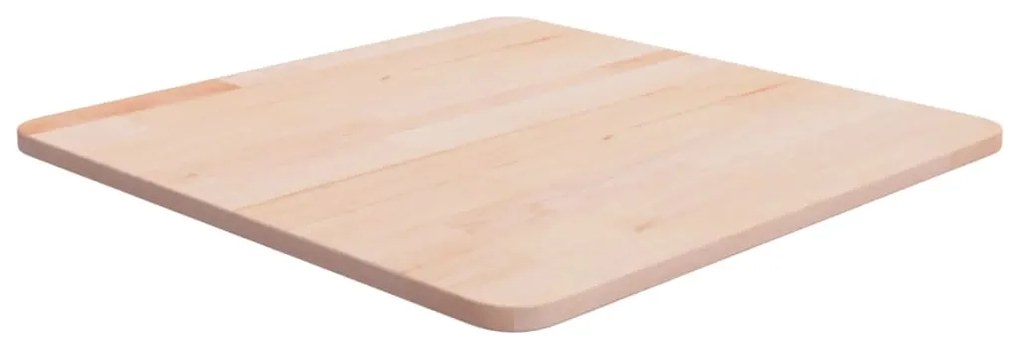 Piano Tavolo Quadrato 50x50x1,5 Cm Massello Rovere Non Trattato /