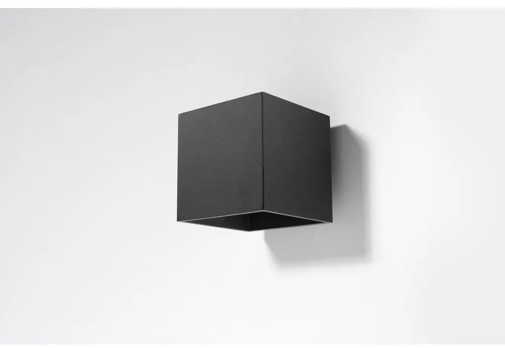 Lampada da parete nera Geo - Sollux