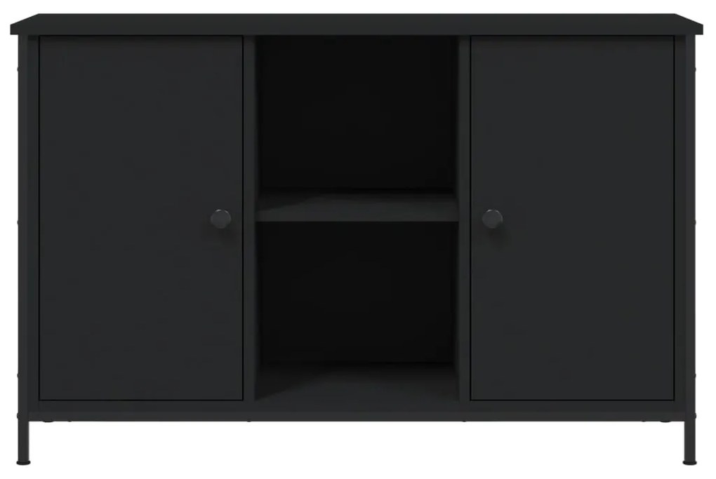 Mobile porta tv nero 100x35x65 cm in legno multistrato