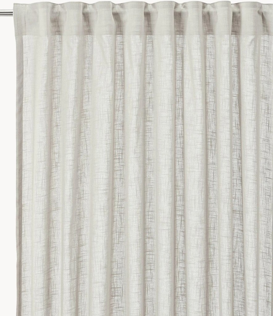 Set di 2 tende opache in cotone con multibanda Otila, larg. 125 cm